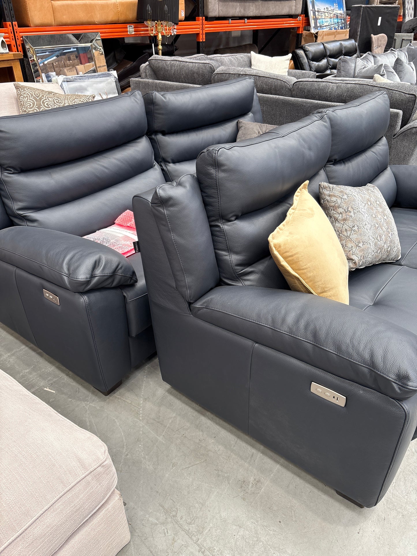 Full Italian Leather Recliner Power Recliner Sofa Berlin