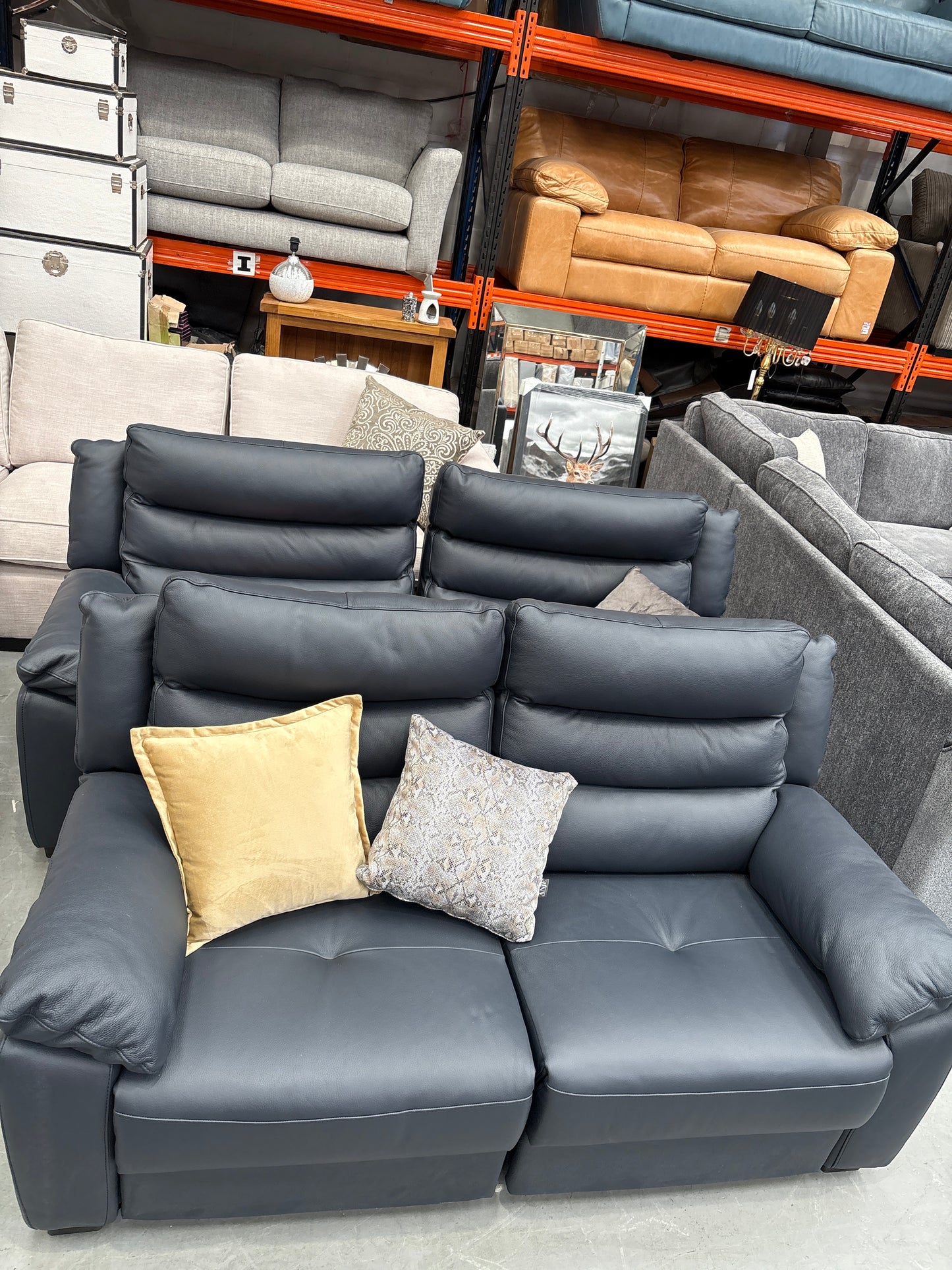 Full Italian Leather Recliner Power Recliner Sofa Berlin