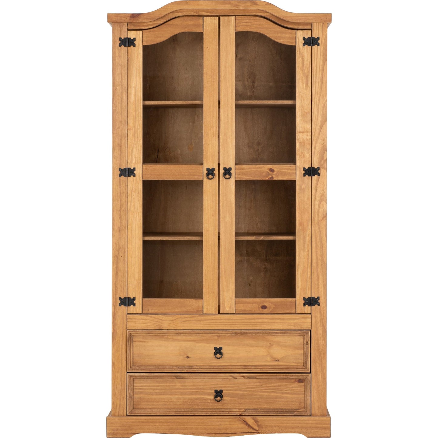 Corona 2 Door 2 Drawer Glass Display Unit