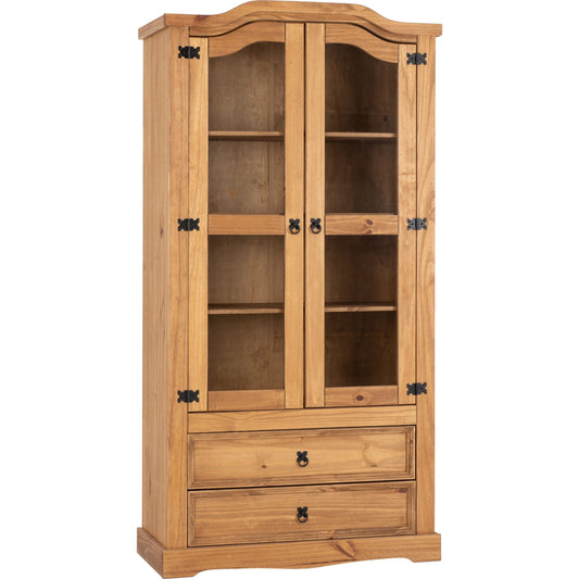 Corona 2 Door 2 Drawer Glass Display Unit