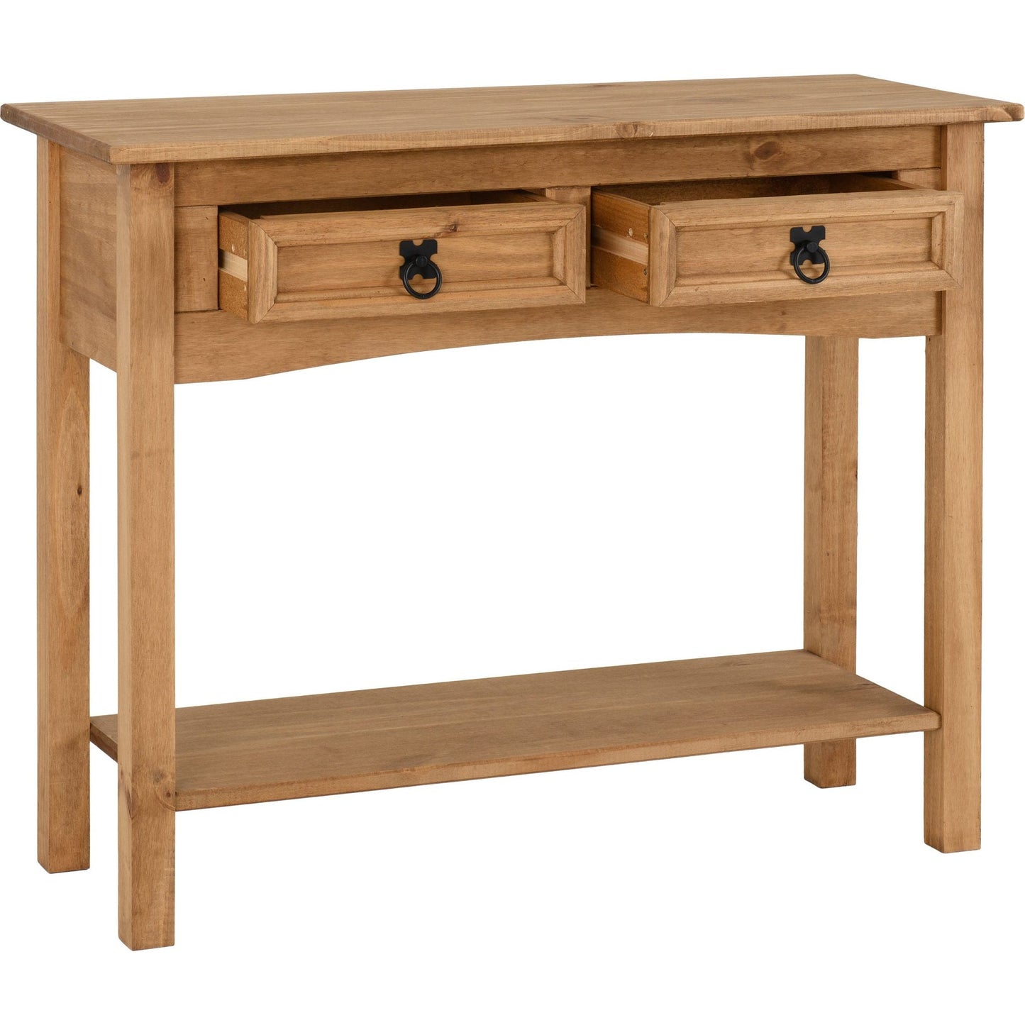 Corona 2 Drawer Console Table With Shelf