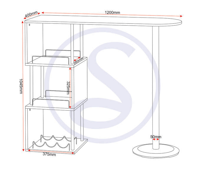 Charisma Home Bar Table