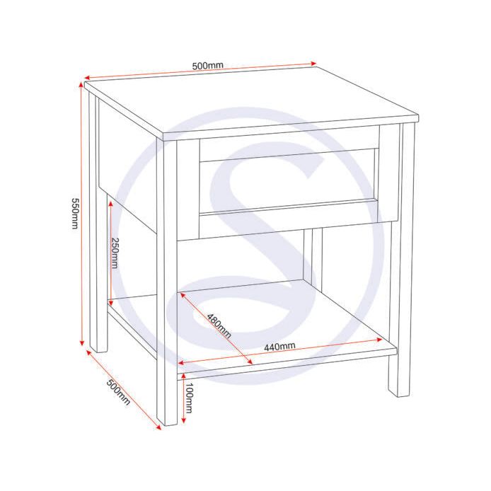 Corona Rattan Side Table