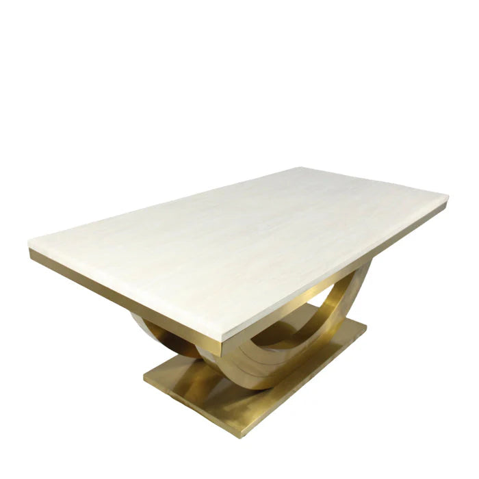 Monaco Gold Marble Dining Table