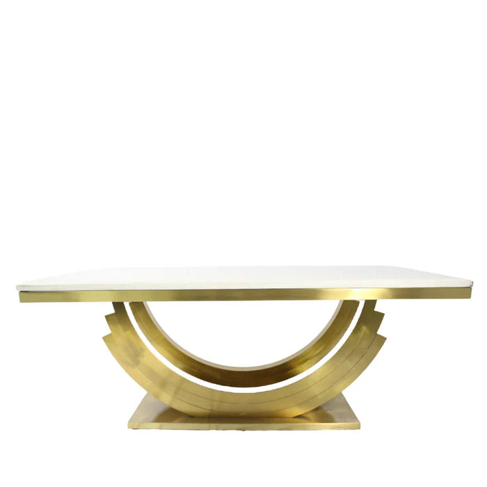 Monaco Gold Marble Dining Table